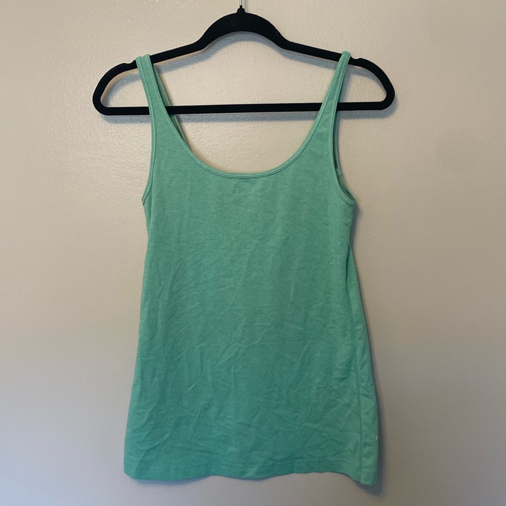 Lululemon Athletica Green/Aqua Fitted Workout Tank Top